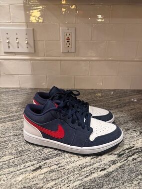 Mens Nike Air Jordan 1 Low USA Olympic CZ8454-400 Size 8/Women’s 9.5